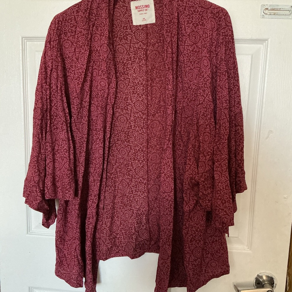 Mossimo Supply Co. Women's Burgundy Cardigan